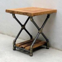 X Ayak Masa Sehpa Cafe Bar Gotik Tarz Endüstriyel Su Borusu Bingo Ayak